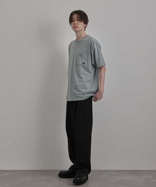 JUNRED(ジュンレッド)の「エシカルハーフスリーブTシャツ(Tシャツ/カットソー・メンズ・ホワイト/ネイビー/ピンク/ミント・LL/M/L)」の16枚目の写真