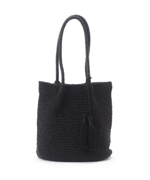 SHOO・LA・RUE（シューラルー）の「◆シンプルニットトート（トートバッグ・レディース・オレンジ/ベージュ/シルバー/ブラック系7・00）」の2枚目の写真