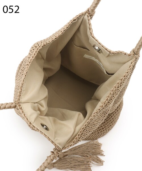 SHOO・LA・RUE（シューラルー）の「◆シンプルニットトート（トートバッグ・レディース・オレンジ/ベージュ/シルバー/ブラック系7・00）」の10枚目の写真