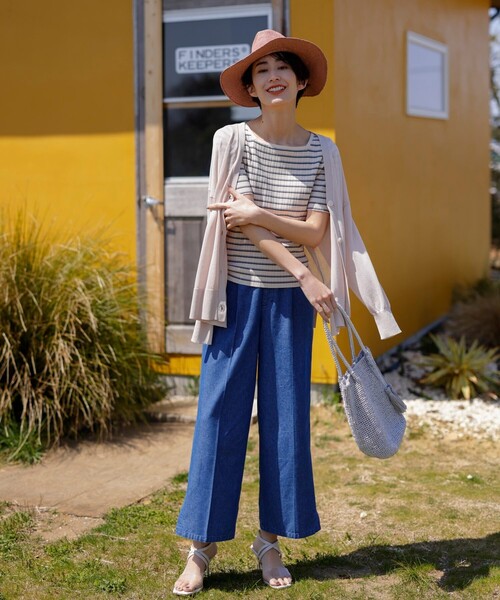 SHOO・LA・RUE（シューラルー）の「◆シンプルニットトート（トートバッグ・レディース・オレンジ/ベージュ/シルバー/ブラック系7・00）」の20枚目の写真