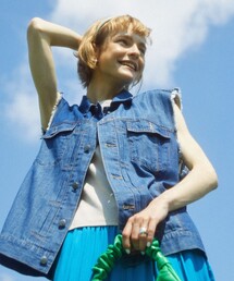 FREAK'S STORE | CIMARRON JEANS × FREAK'S STORE/シマロンジーンズ 別注デニムフリンジベスト(ベスト)