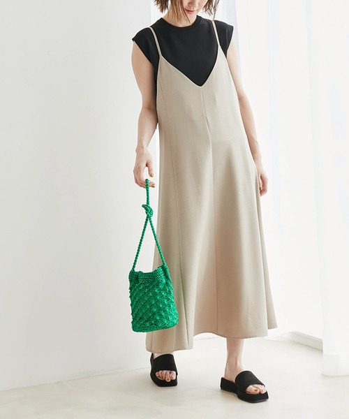 ROPE' PICNIC（ロペピクニック）の「スクエアトゥプラットフォームカップソールミュール（サンダル・レディース・キナリ/ダークグリーン/ブラック・22.5cm/24.5cm/23.5cm）」の14枚目の写真