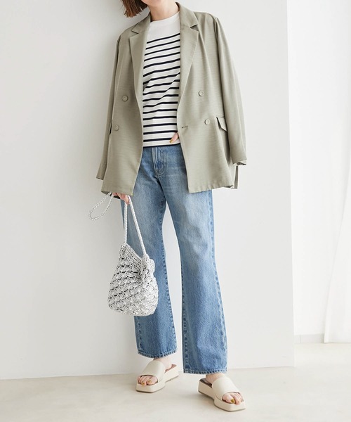 ROPE' PICNIC（ロペピクニック）の「スクエアトゥプラットフォームカップソールミュール（サンダル・レディース・キナリ/ダークグリーン/ブラック・22.5cm/24.5cm/23.5cm）」の16枚目の写真