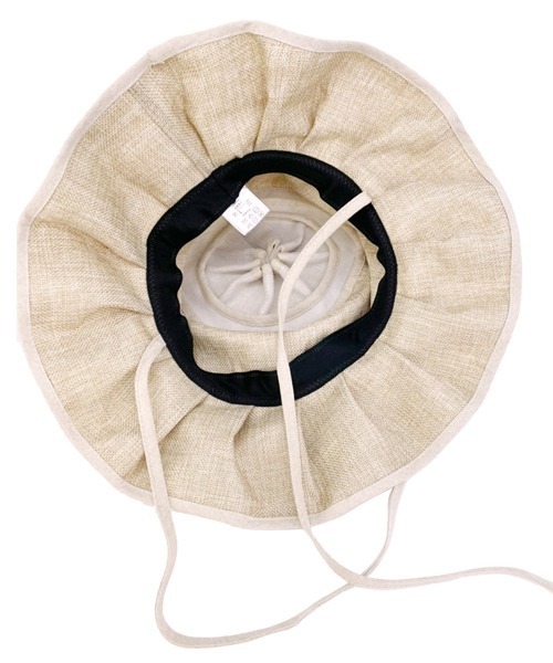 polcadot（ポルカドット）の「フェイクリネン ギャザーハット（ハット・レディース・ブラック/ベージュ/ブラウン/アイボリー・FREE）」の13枚目の写真