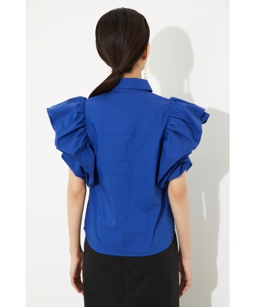 rienda（リエンダ）の「ソリッドボリュームスリーブシャツトップス（シャツ/ブラウス・レディース・ライトピンク/アイボリー/ブルー/ブラック・FREE）」の16枚目の写真