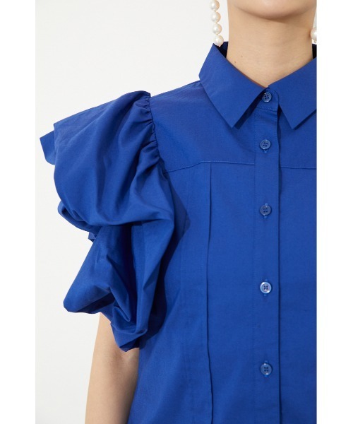 rienda（リエンダ）の「ソリッドボリュームスリーブシャツトップス（シャツ/ブラウス・レディース・ライトピンク/アイボリー/ブルー/ブラック・FREE）」の20枚目の写真