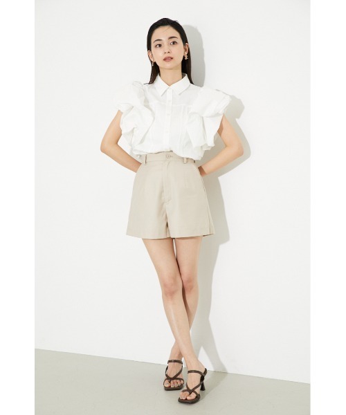 rienda（リエンダ）の「ソリッドボリュームスリーブシャツトップス（シャツ/ブラウス・レディース・ライトピンク/アイボリー/ブルー/ブラック・FREE）」の22枚目の写真