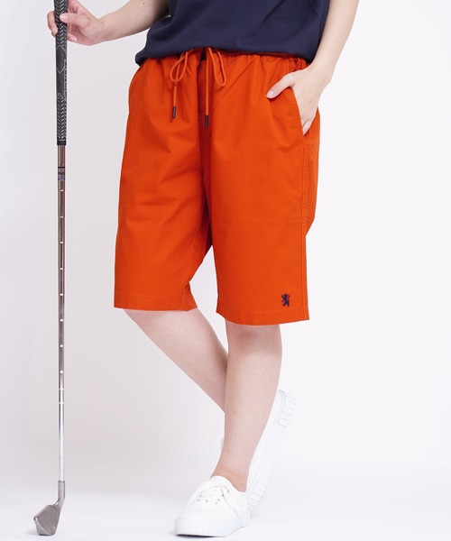 GIORDANO（ジョルダーノ）の「[GIORDANO] ライオン刺繍コットンツイルイージーチノショーツ (ユニセックス）（チノパンツ・レディース・ホワイト/ベージュ/レッド/パープル/ブラック/イエロー・LARGE/X-LARGE/SMALL/MEDIUM/XX-LARGE）」の6枚目の写真