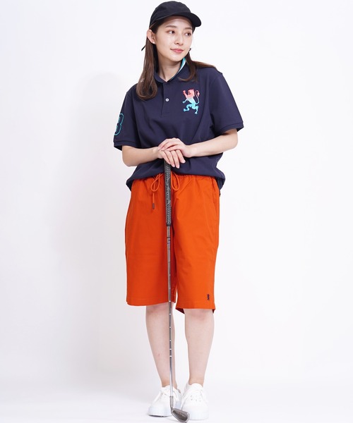 GIORDANO（ジョルダーノ）の「[GIORDANO] ライオン刺繍コットンツイルイージーチノショーツ (ユニセックス）（チノパンツ・レディース・ホワイト/ベージュ/レッド/パープル/ブラック/イエロー・LARGE/X-LARGE/SMALL/MEDIUM/XX-LARGE）」の14枚目の写真