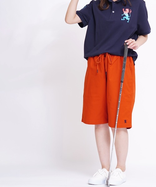 GIORDANO（ジョルダーノ）の「[GIORDANO] ライオン刺繍コットンツイルイージーチノショーツ (ユニセックス）（チノパンツ・レディース・ホワイト/ベージュ/レッド/パープル/ブラック/イエロー・LARGE/X-LARGE/SMALL/MEDIUM/XX-LARGE）」の8枚目の写真