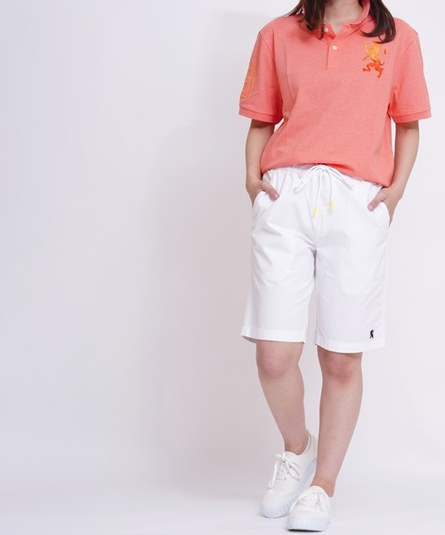 GIORDANO（ジョルダーノ）の「[GIORDANO] ライオン刺繍コットンツイルイージーチノショーツ (ユニセックス）（チノパンツ・レディース・ホワイト/ベージュ/レッド/パープル/ブラック/イエロー・LARGE/X-LARGE/SMALL/MEDIUM/XX-LARGE）」の10枚目の写真