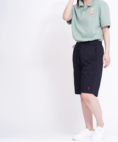 GIORDANO（ジョルダーノ）の「[GIORDANO] ライオン刺繍コットンツイルイージーチノショーツ (ユニセックス）（チノパンツ・レディース・ホワイト/ベージュ/レッド/パープル/ブラック/イエロー・LARGE/X-LARGE/SMALL/MEDIUM/XX-LARGE）」の7枚目の写真