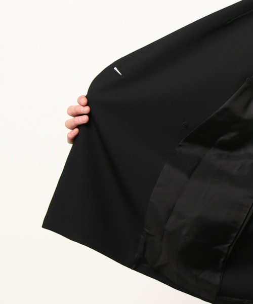 Lui's(ルイス)の「ダブルボクシーハーフスリーブジャケット(テーラードジャケット・メンズ・ブラック/グリーン・SMALL/MEDIUM)」の7枚目の写真