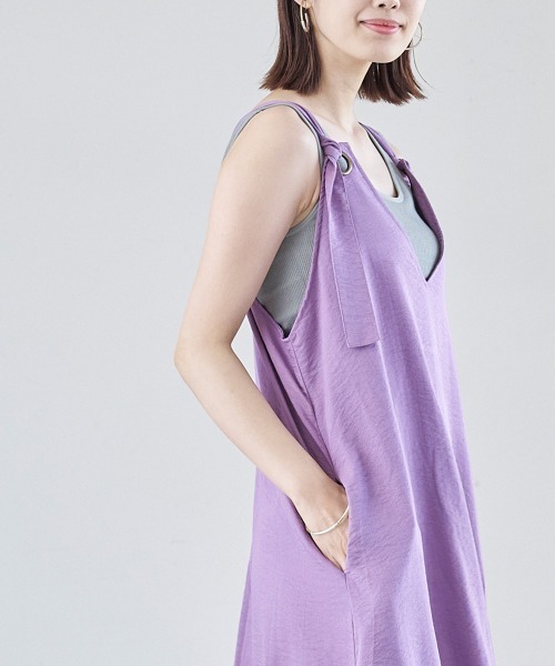 FURRY（ファーリー）の「ベルトストラップフレアロングワンピース（ワンピース・レディース・チャコールグレー/ラベンダー/グレー系その他・FREE）」の18枚目の写真