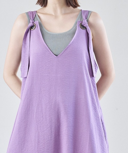 FURRY（ファーリー）の「ベルトストラップフレアロングワンピース（ワンピース・レディース・チャコールグレー/ラベンダー/グレー系その他・FREE）」の19枚目の写真