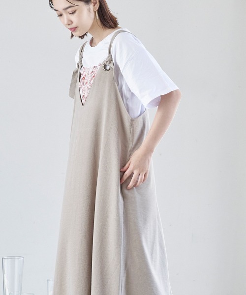 FURRY（ファーリー）の「ベルトストラップフレアロングワンピース（ワンピース・レディース・チャコールグレー/ラベンダー/グレー系その他・FREE）」の11枚目の写真