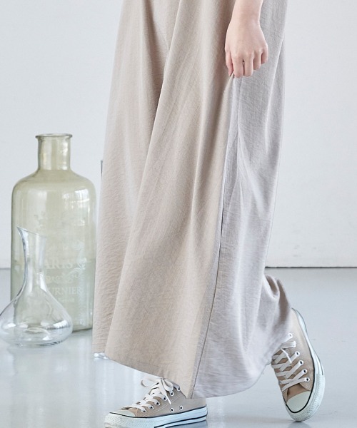 FURRY（ファーリー）の「ベルトストラップフレアロングワンピース（ワンピース・レディース・チャコールグレー/ラベンダー/グレー系その他・FREE）」の14枚目の写真