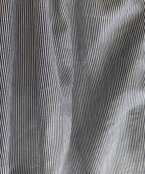 Green　Parks（グリーンパークス）の「バンドカラー半袖シャツワンピース（ワンピース・レディース・ホワイト/サックスブルー/ストライプ/チェック・FREE）」の10枚目の写真