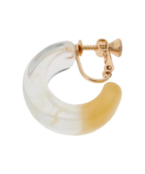 earth music&ecology(アースミュージックアンドエコロジー)の「グラデーションクリアイヤリング(イヤリング・レディース・アイボリー/オレンジ・FREE)」の12枚目の写真