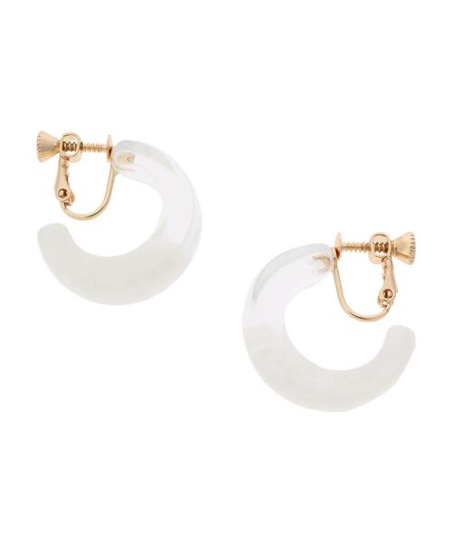 earth music&ecology(アースミュージックアンドエコロジー)の「グラデーションクリアイヤリング(イヤリング・レディース・アイボリー/オレンジ・FREE)」の14枚目の写真