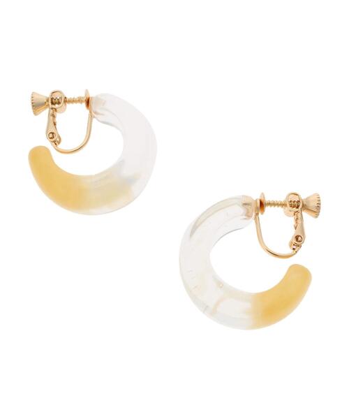 earth music&ecology(アースミュージックアンドエコロジー)の「グラデーションクリアイヤリング(イヤリング・レディース・アイボリー/オレンジ・FREE)」の15枚目の写真