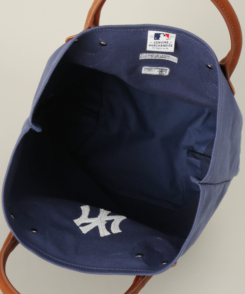 INFIELDER DESIGN（インフィールダーデザイン）の「【INFIELDER DESIGN/インフィールダーデザイン】MLB レザー ハンドル トートバック（トートバッグ・メンズ・アイボリー/ネイビー・FREE）」の13枚目の写真