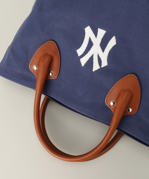 INFIELDER DESIGN（インフィールダーデザイン）の「【INFIELDER DESIGN/インフィールダーデザイン】MLB レザー ハンドル トートバック（トートバッグ・メンズ・アイボリー/ネイビー・FREE）」の11枚目の写真