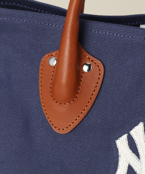 INFIELDER DESIGN（インフィールダーデザイン）の「【INFIELDER DESIGN/インフィールダーデザイン】MLB レザー ハンドル トートバック（トートバッグ・メンズ・アイボリー/ネイビー・FREE）」の10枚目の写真