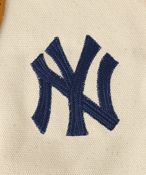 INFIELDER DESIGN（インフィールダーデザイン）の「【INFIELDER DESIGN/インフィールダーデザイン】MLB レザー ハンドル トートバック（トートバッグ・メンズ・アイボリー/ネイビー・FREE）」の9枚目の写真