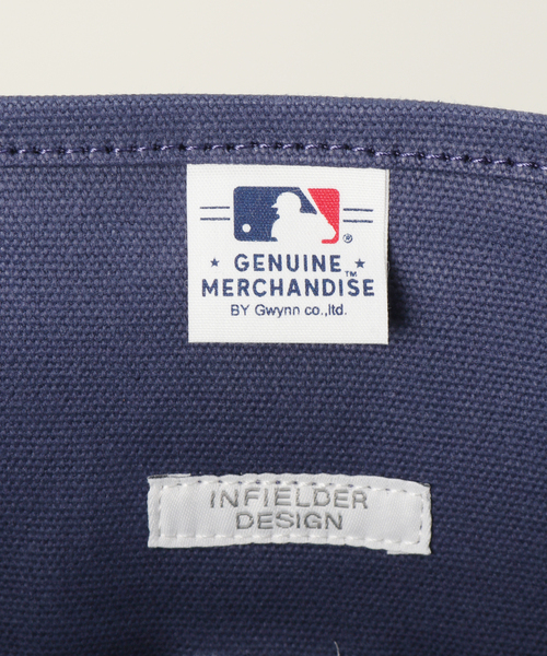 INFIELDER DESIGN（インフィールダーデザイン）の「【INFIELDER DESIGN/インフィールダーデザイン】MLB レザー ハンドル トートバック（トートバッグ・メンズ・アイボリー/ネイビー・FREE）」の7枚目の写真