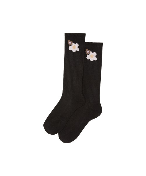 Not So Ape（ノットソーエイプ）の「FLORAL SOCKS（ソックス/靴下・メンズ・ホワイト/ブラック・FREE）」の6枚目の写真