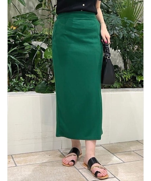 Te chichi TERRASSE（テチチテラス）の「サイドスリットスカート（スカート・レディース・ブラック/オフホワイト/グリーン・ﾌﾘ-）」の3枚目の写真