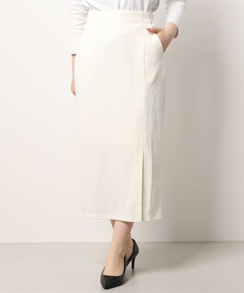 Te chichi TERRASSE（テチチテラス）の「サイドスリットスカート（スカート・レディース・ブラック/オフホワイト/グリーン・ﾌﾘ-）」の12枚目の写真