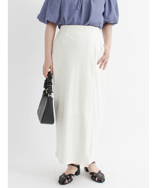 Te chichi TERRASSE（テチチテラス）の「サイドスリットスカート（スカート・レディース・ブラック/オフホワイト/グリーン・ﾌﾘ-）」の7枚目の写真