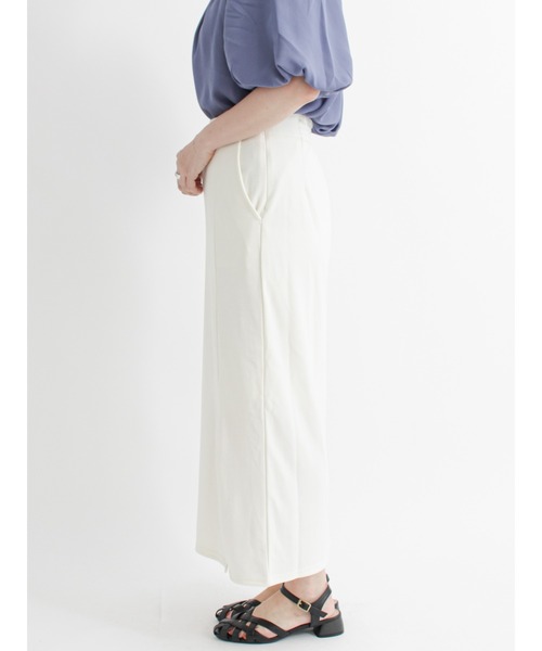 Te chichi TERRASSE（テチチテラス）の「サイドスリットスカート（スカート・レディース・ブラック/オフホワイト/グリーン・ﾌﾘ-）」の8枚目の写真