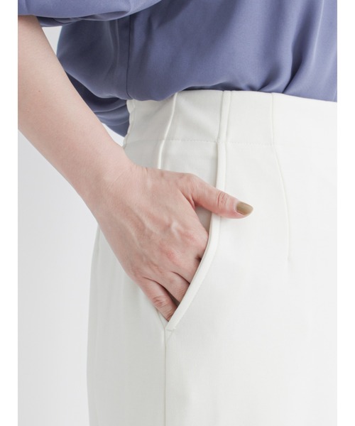 Te chichi TERRASSE（テチチテラス）の「サイドスリットスカート（スカート・レディース・ブラック/オフホワイト/グリーン・ﾌﾘ-）」の10枚目の写真