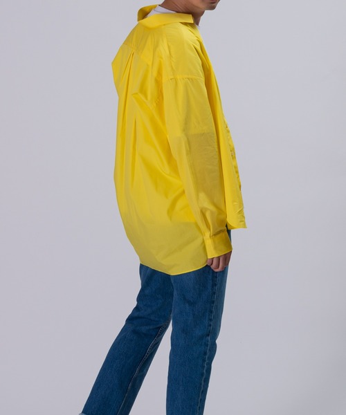 BRICK & SONS（ブリックアンドサンズ）の「リラックスバックプリーツシャツ＜レモンイエロー＞（シャツ/ブラウス・メンズ・レモンイエロー・LL/S/M/L）」の12枚目の写真