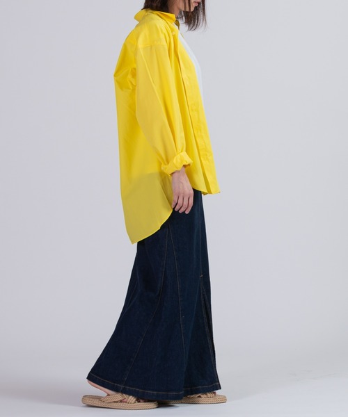 BRICK & SONS（ブリックアンドサンズ）の「リラックスバックプリーツシャツ＜レモンイエロー＞（シャツ/ブラウス・メンズ・レモンイエロー・LL/S/M/L）」の14枚目の写真