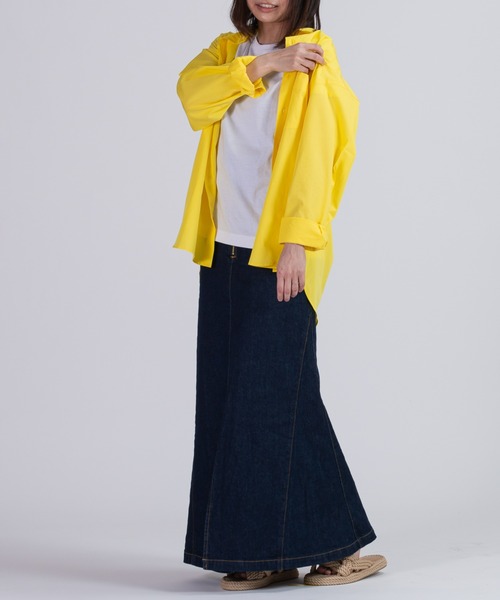 BRICK & SONS（ブリックアンドサンズ）の「リラックスバックプリーツシャツ＜レモンイエロー＞（シャツ/ブラウス・メンズ・レモンイエロー・LL/S/M/L）」の15枚目の写真