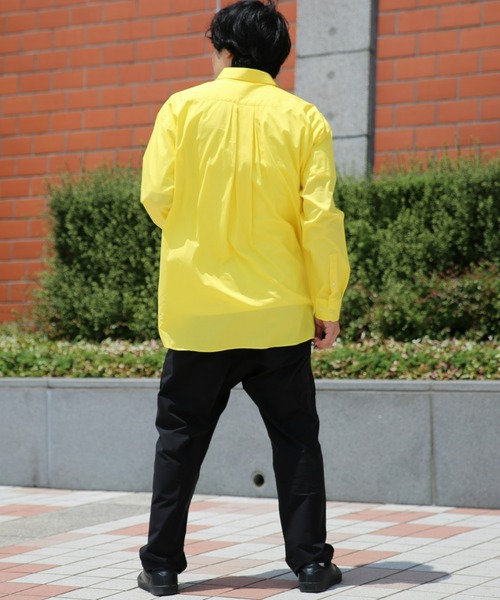 BRICK & SONS（ブリックアンドサンズ）の「リラックスバックプリーツシャツ＜レモンイエロー＞（シャツ/ブラウス・メンズ・レモンイエロー・LL/S/M/L）」の10枚目の写真