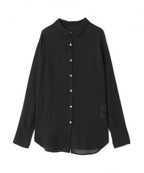 N.（N. Natural Beauty Basic）（エヌエヌナチュラルビューティーベーシック）の「◆ワイドカフスギンガムチェックシアーシャツ（シャツ/ブラウス・レディース・ブラック系その他/イエロー系その他・MEDIUM）」の15枚目の写真