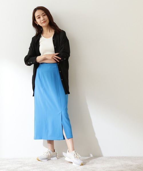 N.（N. Natural Beauty Basic）（エヌエヌナチュラルビューティーベーシック）の「◆ワイドカフスギンガムチェックシアーシャツ（シャツ/ブラウス・レディース・ブラック系その他/イエロー系その他・MEDIUM）」の10枚目の写真