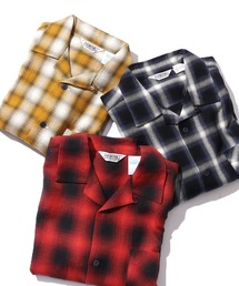 FIVE BROTHER/ファイブブラザー LIGHT FLANNEL S/S ONE-UP SHIRTS ライトフランネルシャツ オープンカラー