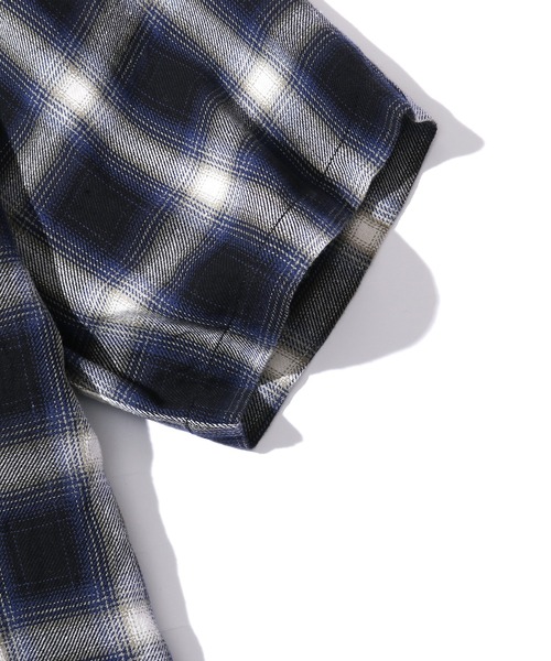 FIVE BROTHER(ファイブブラザー)の「FIVE BROTHER/ファイブブラザー LIGHT FLANNEL S/S ONE-UP SHIRTS ライトフランネルシャツ オープンカラー(シャツ/ブラウス・メンズ・レッド/ブルー/マスタード・XL/M/L)」の9枚目の写真