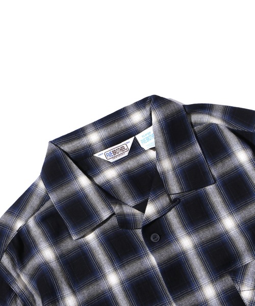 FIVE BROTHER(ファイブブラザー)の「FIVE BROTHER/ファイブブラザー LIGHT FLANNEL S/S ONE-UP SHIRTS ライトフランネルシャツ オープンカラー(シャツ/ブラウス・メンズ・レッド/ブルー/マスタード・XL/M/L)」の6枚目の写真