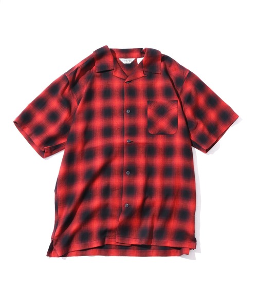 FIVE BROTHER(ファイブブラザー)の「FIVE BROTHER/ファイブブラザー LIGHT FLANNEL S/S ONE-UP SHIRTS ライトフランネルシャツ オープンカラー(シャツ/ブラウス・メンズ・レッド/ブルー/マスタード・XL/M/L)」の16枚目の写真