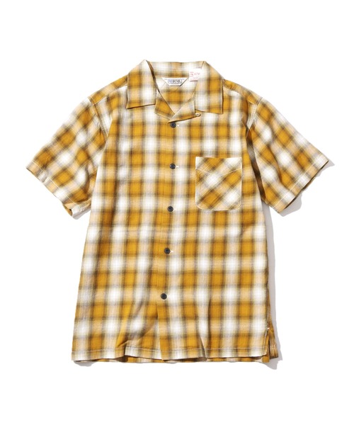 FIVE BROTHER(ファイブブラザー)の「FIVE BROTHER/ファイブブラザー LIGHT FLANNEL S/S ONE-UP SHIRTS ライトフランネルシャツ オープンカラー(シャツ/ブラウス・メンズ・レッド/ブルー/マスタード・XL/M/L)」の15枚目の写真