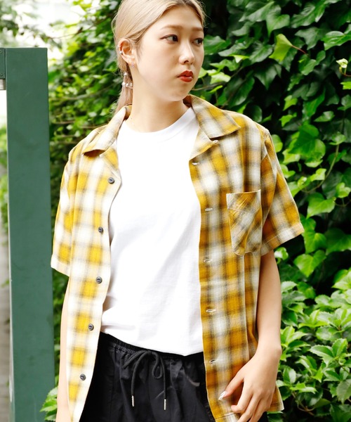 FIVE BROTHER(ファイブブラザー)の「FIVE BROTHER/ファイブブラザー LIGHT FLANNEL S/S ONE-UP SHIRTS ライトフランネルシャツ オープンカラー(シャツ/ブラウス・メンズ・レッド/ブルー/マスタード・XL/M/L)」の19枚目の写真