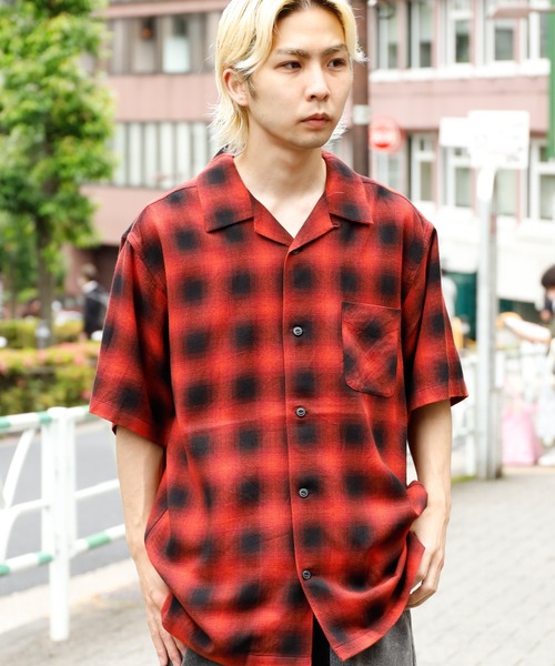 FIVE BROTHER(ファイブブラザー)の「FIVE BROTHER/ファイブブラザー LIGHT FLANNEL S/S ONE-UP SHIRTS ライトフランネルシャツ オープンカラー(シャツ/ブラウス・メンズ・レッド/ブルー/マスタード・XL/M/L)」の21枚目の写真