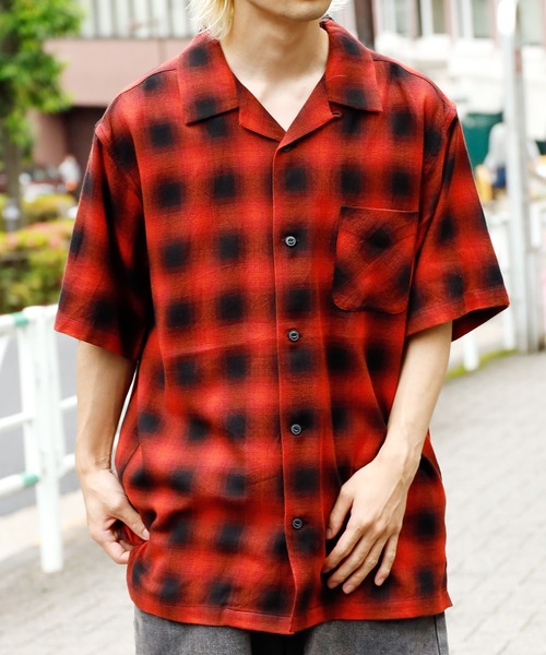 FIVE BROTHER(ファイブブラザー)の「FIVE BROTHER/ファイブブラザー LIGHT FLANNEL S/S ONE-UP SHIRTS ライトフランネルシャツ オープンカラー(シャツ/ブラウス・メンズ・レッド/ブルー/マスタード・XL/M/L)」の22枚目の写真
